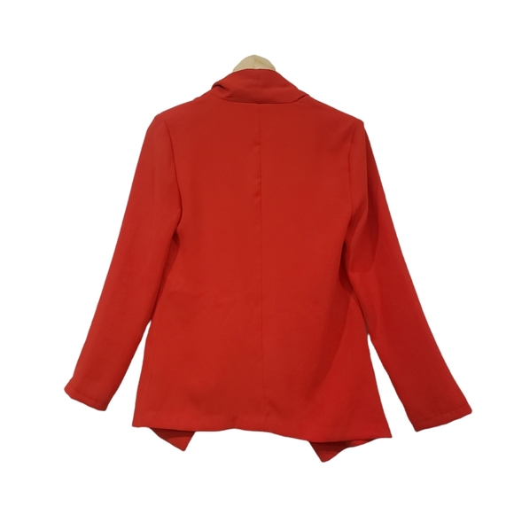 Miss Punctuality Red Lightweight Blazer - Picture 4 of 11